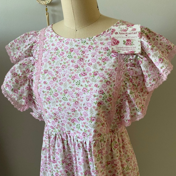 American girl x LoveShackFancy Floral Flutter Day Dress Girls Size 16 - Picture 2 of 7